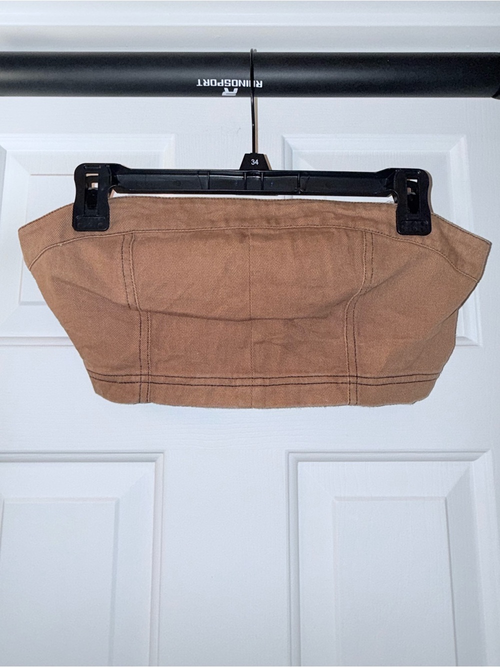 Chestnut Brown Strapless top